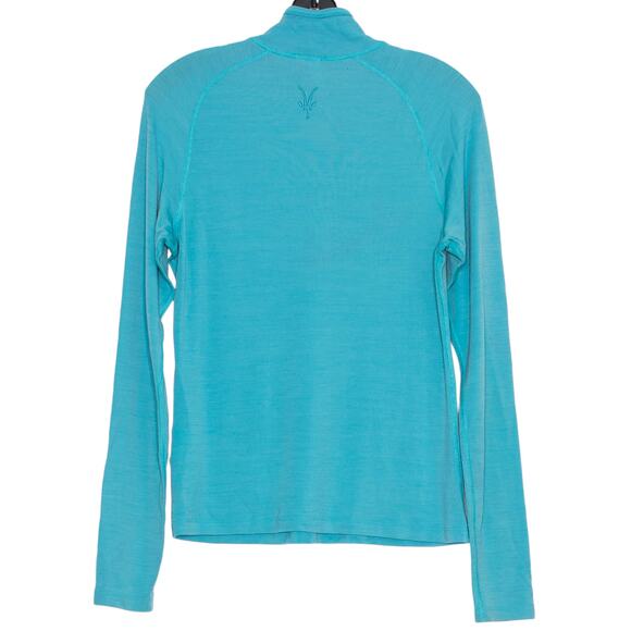 Ibex Top 1/4 Zip Merino Wool Base Layer Athleisure Outdoor Technical Blue Medium - Picture 2 of 7